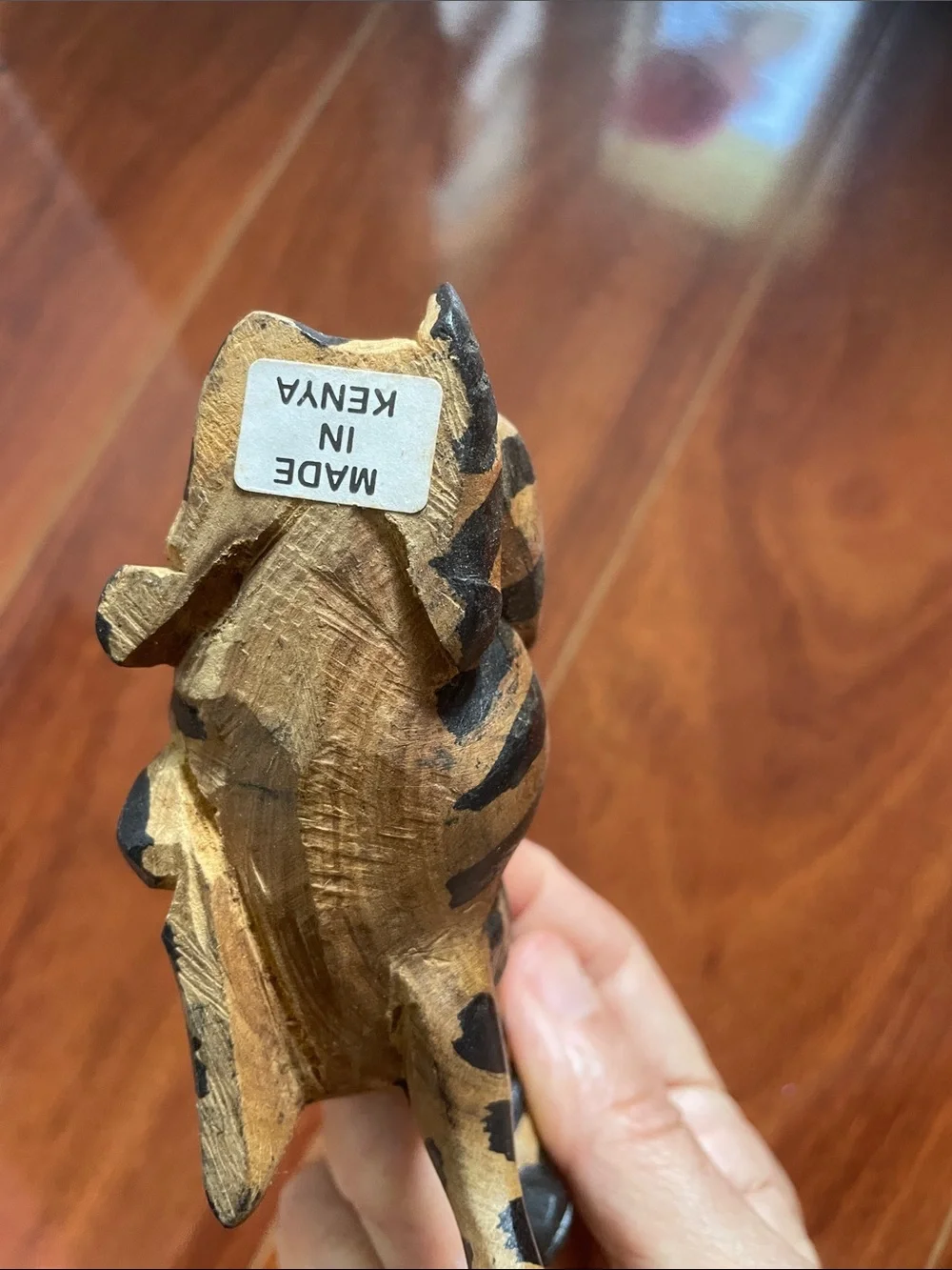 Handcrafted wooden Zebras